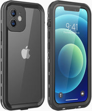 Load image into Gallery viewer, LOVE BEIDI Design for iPhone 12 Mini Waterproof Case, Full Body Shockproof Case for iPhone 12 Mini Case with Screen Protector, Dust Proof Phone Case Cover for iPhone 12 Mini 5.4 inch (Black)