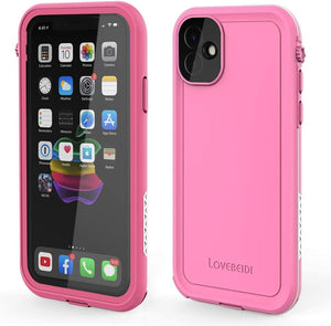 LOVE BEIDI for iPhone 11 Waterproof Case 6.1 Screen Protector Underwater Shockproof Full-Body Dustproof Rugged Case for Aplle iPhone 11 (Pink)