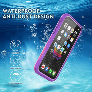 LOVE BEIDI iPhone 11 Waterproof Case 6.1 Screen Protector Underwater Shockproof Full-Body Dustproof Rugged Case for Aplle iPhone 11 (Purple Pink)