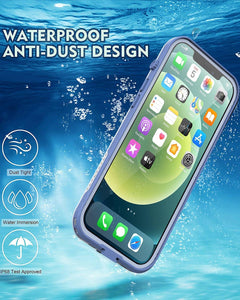 LOVE BEIDI Design for iPhone 12 Pro Max case Waterproof 6.7'', Full Body Shockproof Phone Case for iPhone 12 Pro MAX Case with Screen Protector, Dust Proof Cover for iPhone 12 Pro ax (Clove Purple)