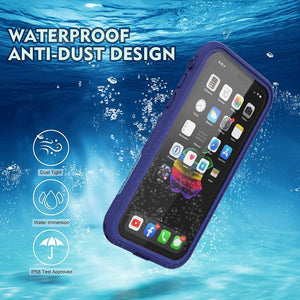 LOVE BEIDI iPhone 11 Waterproof Case 6.1 Screen Protector Underwater Shockproof Full-Body Dustproof Rugged Case for Aplle iPhone 11 (Navy Blue)