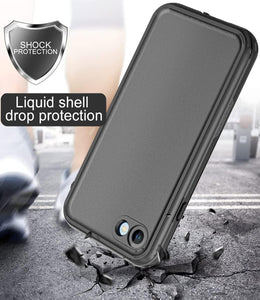 iPhone 8 7 Waterproof Case Cover Built-in Screen Protector Fully Sealed Life Shockproof Snowproof Underwater Protective Cases for iPhone iPhone 8 7 4.7" (Black)