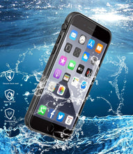 Load image into Gallery viewer, LOVE BEIDI iPhone SE Waterproof Case(3rd &amp; 2nd gen), Built-in Screen Protector Fully Sealed Life Shockproof Snowproof Underwater Protective Cases for iPhone iPhone SE 3rd/2nd gen 4.7&quot;(Black)