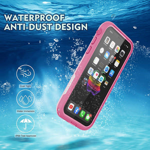 LOVE BEIDI for iPhone 11 Waterproof Case 6.1 Screen Protector Underwater Shockproof Full-Body Dustproof Rugged Case for Aplle iPhone 11 (Pink)