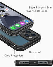 Load image into Gallery viewer, LOVE BEIDI iPhone 12 Pro Max Waterproof Case 6.7&#39;&#39; - Shockproof, Dustproof, with Screen Protector - Black